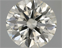 Natural Diamond 0.41 Carats, Round with Excellent Cut, J Color, VS1 Clarity and Certified by IGI