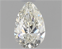 Natural Diamond 0.50 Carats, Pear with  Cut, J Color, VVS1 Clarity and Certified by GIA