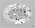Natural Diamond 0.56 Carats, Oval with  Cut, D Color, VS2 Clarity and Certified by GIA