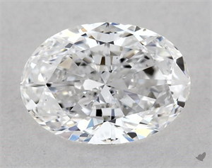 Picture of Natural Diamond 0.56 Carats, Oval with  Cut, D Color, VS2 Clarity and Certified by GIA