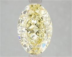 Picture of Lab Grown Diamond 3.06 Carats, Oval with  Cut, Fancy Intense Yellow Color, VS2 Clarity and Certified by IGI