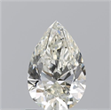 Natural Diamond 0.90 Carats, Pear with  Cut, K Color, SI1 Clarity and Certified by GIA