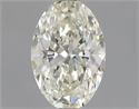 Natural Diamond 0.53 Carats, Oval with  Cut, K Color, VS2 Clarity and Certified by GIA