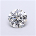 Lab Grown Diamond 1.10 Carats, Round with Ideal Cut, G Color, VVS2 Clarity and Certified by IGI