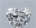 Natural Diamond 0.35 Carats, Heart with  Cut, F Color, VVS1 Clarity and Certified by GIA
