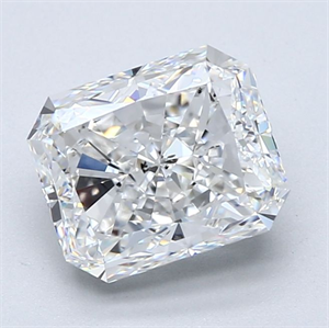 Picture of Natural Diamond 3.02 Carats, Radiant with  Cut, E Color, SI1 Clarity and Certified by GIA