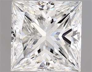 Foto Diamante Natural 1.70 quilates, Princesa , Color G, claridad SI1 y certificado GIA de