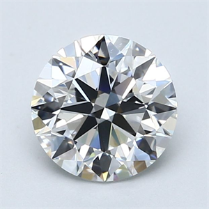 Picture of Natural Diamond 1.63 Carats, Round with Excellent Cut, F Color, VS1 Clarity and Certified by GIA