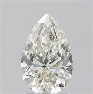 Picture of Natural Diamond 1.50 Carats, Pear with  Cut, K Color, SI2 Clarity and Certified by GIA