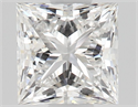 Diamante Natural 0.51 quilates, Princesa , Color F, claridad VVS1 y certificado GIA