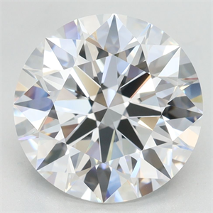 Picture of Lab Grown Diamond 4.09 Carats, Round with Excellent Cut, D Color, VVS1 Clarity and Certified by GIA