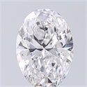 Natural Diamond 2.50 Carats, Oval with  Cut, D Color, SI1 Clarity and Certified by GIA