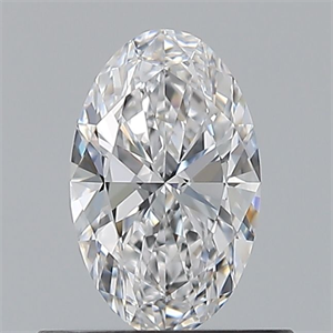 Picture of Natural Diamond 0.51 Carats, Oval with  Cut, D Color, VVS1 Clarity and Certified by GIA