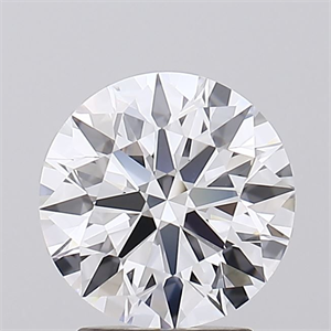 Picture of Lab Grown Diamond 2.50 Carats, Round with Ideal Cut, E Color, IF Clarity and Certified by IGI
