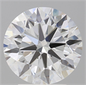 Lab Grown Diamond 3.50 Carats, Round with Excellent Cut, E Color, VVS2 Clarity and Certified by IGI