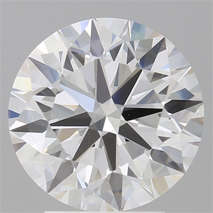 Picture of Lab Grown Diamond 3.50 Carats, Round with Excellent Cut, E Color, VVS2 Clarity and Certified by IGI