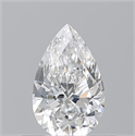 Natural Diamond 0.52 Carats, Pear with  Cut, E Color, VS1 Clarity and Certified by GIA