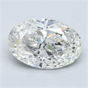 Diamante Natural 2.01 quilates, Ovalado , Color H, claridad VS2 y certificado GIA