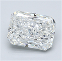 Diamante Natural 3.54 quilates, Radiante , Color G, claridad SI2 y certificado GIA