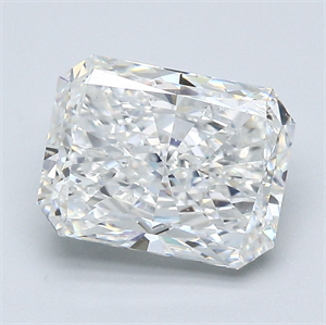 Foto Diamante Natural 3.54 quilates, Radiante , Color G, claridad SI2 y certificado GIA de