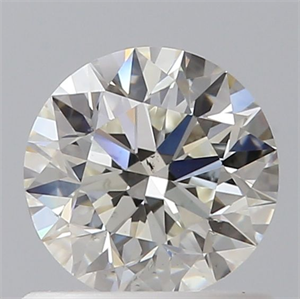 Picture of Natural Diamond 0.70 Carats, Round with Very Good Cut, J Color, SI1 Clarity and Certified by GIA