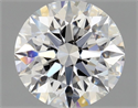 Natural Diamond 0.77 Carats, Round with Excellent Cut, D Color, VVS2 Clarity and Certified by GIA