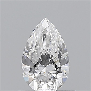 Picture of Natural Diamond 0.51 Carats, Pear with  Cut, D Color, VS2 Clarity and Certified by GIA