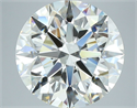 Natural Diamond 5.01 Carats, Round with Excellent Cut, I Color, VS1 Clarity and Certified by GIA
