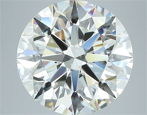 Picture of Natural Diamond 5.01 Carats, Round with Excellent Cut, I Color, VS1 Clarity and Certified by GIA