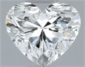 Natural Diamond 0.50 Carats, Heart with  Cut, I Color, VVS2 Clarity and Certified by GIA