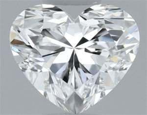 Picture of Natural Diamond 0.50 Carats, Heart with  Cut, I Color, VVS2 Clarity and Certified by GIA