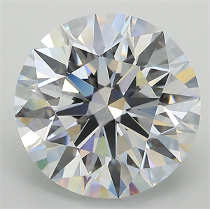 Picture of Lab Grown Diamond 5.62 Carats, Round with Ideal Cut, F Color, VS2 Clarity and Certified by IGI
