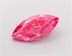 Picture of Lab Grown Diamond 2.22 Carats, Marquise with  Cut, Fancy Vivid Pink Color, VVS2 Clarity and Certified by IGI