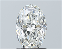 Natural Diamond 1.20 Carats, Oval with  Cut, G Color, VVS1 Clarity and Certified by GIA