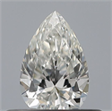 Natural Diamond 0.33 Carats, Pear with  Cut, G Color, VVS1 Clarity and Certified by GIA