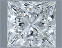Natural Diamond 1.20 Carats, Princess with  Cut, H Color, VVS1 Clarity and Certified by IGI
