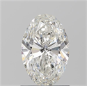 Natural Diamond 1.20 Carats, Oval with  Cut, G Color, SI2 Clarity and Certified by GIA