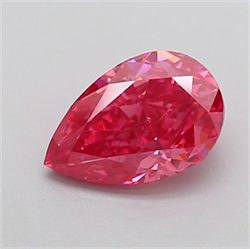 Picture of Lab Grown Diamond 2.10 Carats, Pear with  Cut, Fancy Vivid Pink Color, VS1 Clarity and Certified by IGI