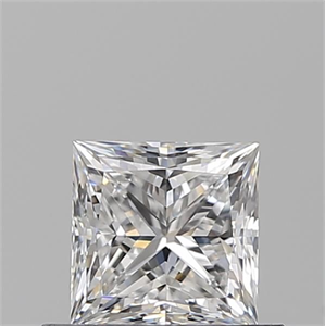 Picture of Natural Diamond 0.60 Carats, Princess with  Cut, D Color, VS2 Clarity and Certified by GIA