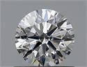 Diamante Natural 0.72 quilates, Redondo , Color H, claridad SI1 y certificado GIA