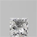 Natural Diamond 0.70 Carats, Princess with  Cut, I Color, SI1 Clarity and Certified by GIA