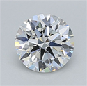 Del inventario de diamantes de laboratorio, 1.05 quilates, Redondo , Color F, claridad VS2 y certificado IGI