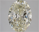 Natural Diamond 3.01 Carats, Oval with  Cut, K Color, VS2 Clarity and Certified by GIA