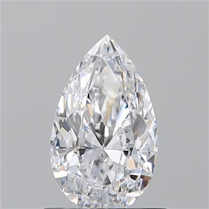 Picture of Natural Diamond 0.70 Carats, Pear with  Cut, D Color, VS2 Clarity and Certified by GIA