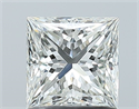 Natural Diamond 1.06 Carats, Princess with  Cut, I Color, VS1 Clarity and Certified by GIA