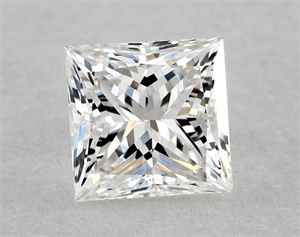 Foto Diamante Natural 0.81 quilates, Princesa , Color F, claridad VS2 y certificado GIA de