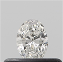 Natural Diamond 0.19 Carats, Oval with  Cut, G Color, SI1 Clarity and Certified by IGI