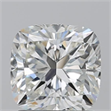 Diamante Natural 1.56 quilates, Del cojín , Color H, claridad VVS2 y certificado GIA