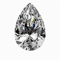 Natural Diamond 0.40 Carats, Pear with  Cut, H Color, VVS1 Clarity and Certified by GIA