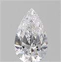 Natural Diamond 0.72 Carats, Pear with  Cut, D Color, VS1 Clarity and Certified by GIA